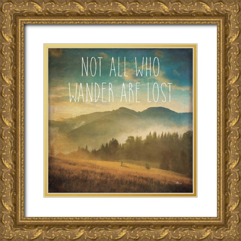 Wander II Gold Ornate Wood Framed Art Print with Double Matting by Pela Studio