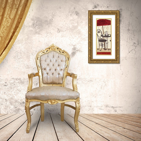 Tango Coffee I Gold Ornate Wood Framed Art Print with Double Matting by Charron, Veronique