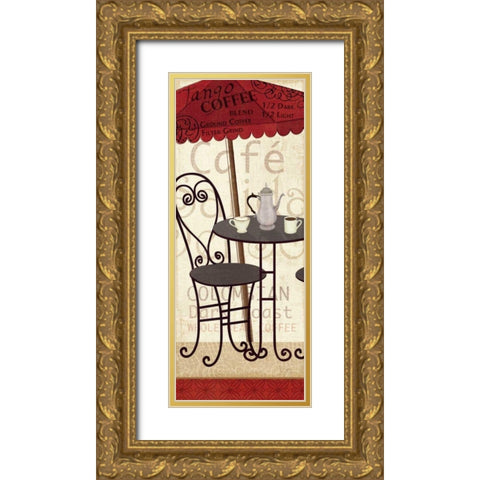 Tango Coffee I Gold Ornate Wood Framed Art Print with Double Matting by Charron, Veronique