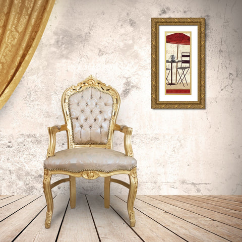 Tango Coffee II Gold Ornate Wood Framed Art Print with Double Matting by Charron, Veronique
