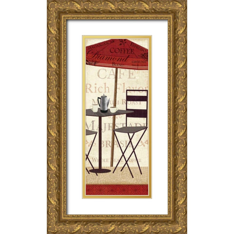 Tango Coffee II Gold Ornate Wood Framed Art Print with Double Matting by Charron, Veronique