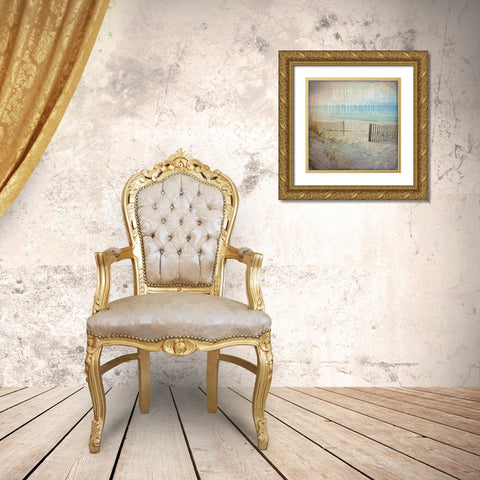 My Gypsy Soul I Gold Ornate Wood Framed Art Print with Double Matting by Pela Studio