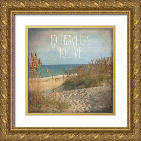 My Gypsy Soul IV Gold Ornate Wood Framed Art Print with Double Matting by Pela Studio