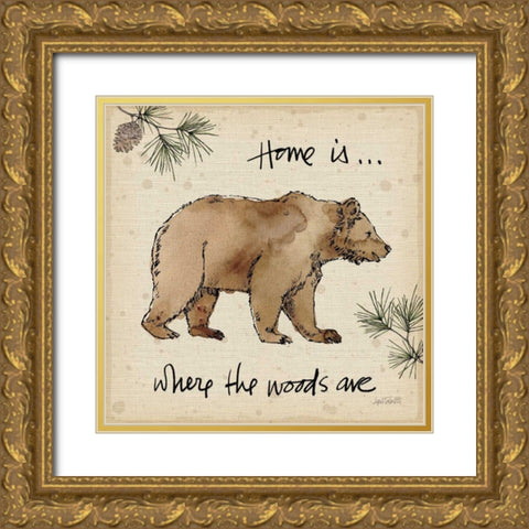 Lodge Life I Gold Ornate Wood Framed Art Print with Double Matting by Tavoletti, Anne