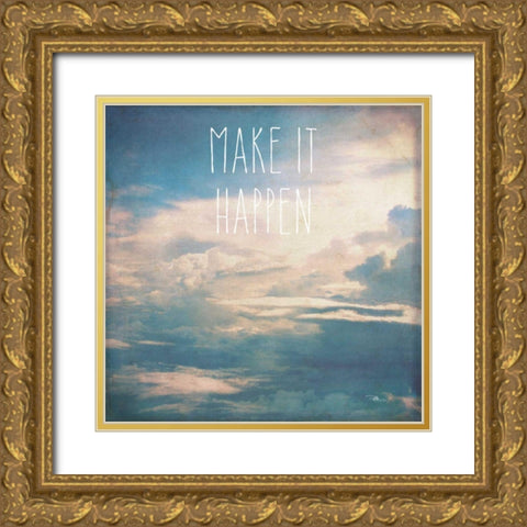 Dreamy I Gold Ornate Wood Framed Art Print with Double Matting by Pela Studio