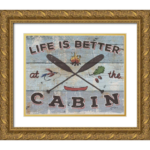 Cabin Fever I Gold Ornate Wood Framed Art Print with Double Matting by Penner, Janelle