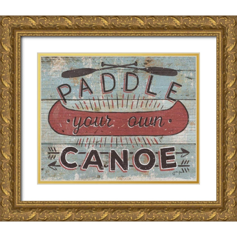 Cabin Fever II Gold Ornate Wood Framed Art Print with Double Matting by Penner, Janelle