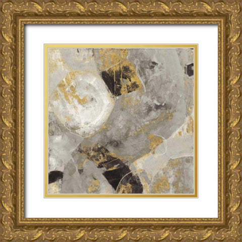 Painted Desert Neutral Gold Ornate Wood Framed Art Print with Double Matting by Vassileva, Silvia
