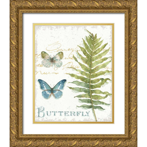 My Greenhouse Botanical IV Gold Ornate Wood Framed Art Print with Double Matting by Audit, Lisa