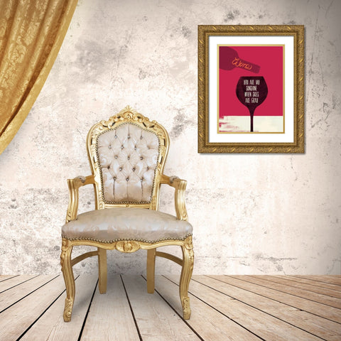 My Sunshine Gold Ornate Wood Framed Art Print with Double Matting by Studio Bella