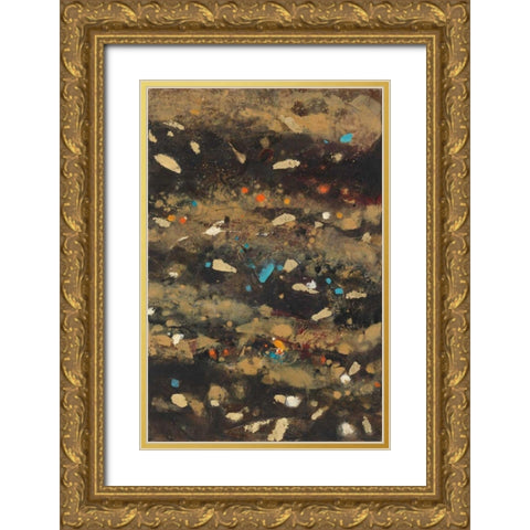Summer Embers I Gold Ornate Wood Framed Art Print with Double Matting by Hristova, Albena