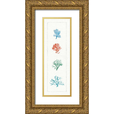 Water Coral VII Gold Ornate Wood Framed Art Print with Double Matting by Audit, Lisa