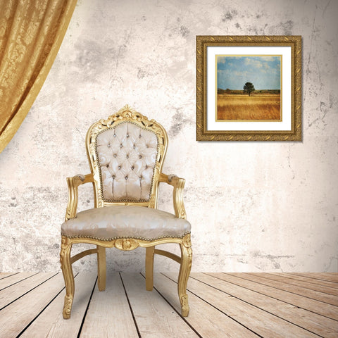 The Lonely Tree Gold Ornate Wood Framed Art Print with Double Matting by Gendreau, Katherine