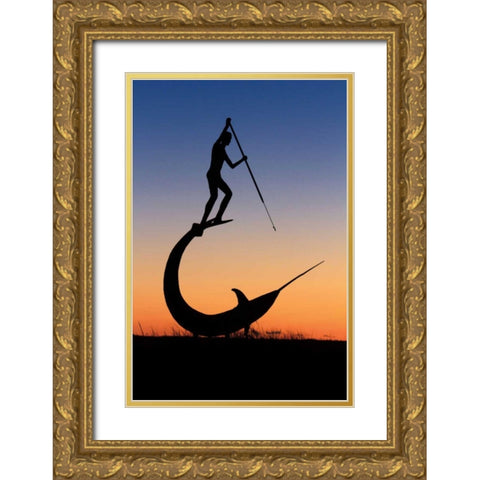 The Hunt Gold Ornate Wood Framed Art Print with Double Matting by Gendreau, Katherine