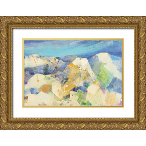 Wasatch Gold Ornate Wood Framed Art Print with Double Matting by Hristova, Albena