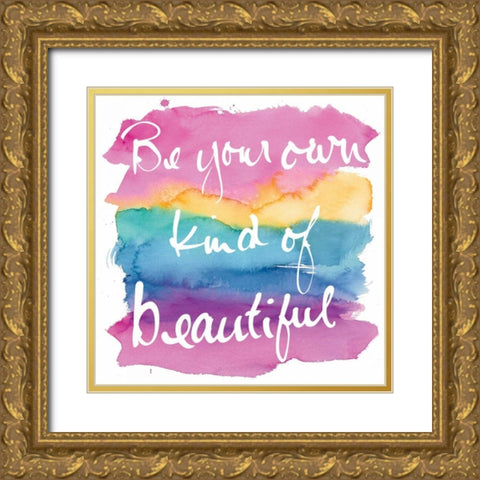 Miami Beautiful Sq Gold Ornate Wood Framed Art Print with Double Matting by Schick, Mike