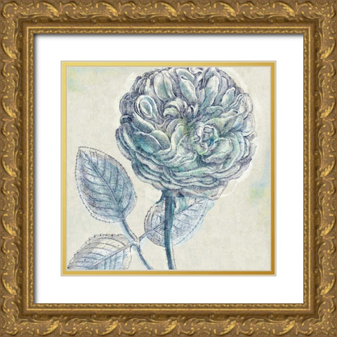 Belle Fleur III Gold Ornate Wood Framed Art Print with Double Matting by Schlabach, Sue