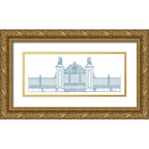 Majestic Gate I Gold Ornate Wood Framed Art Print with Double Matting by Wild Apple Portfolio
