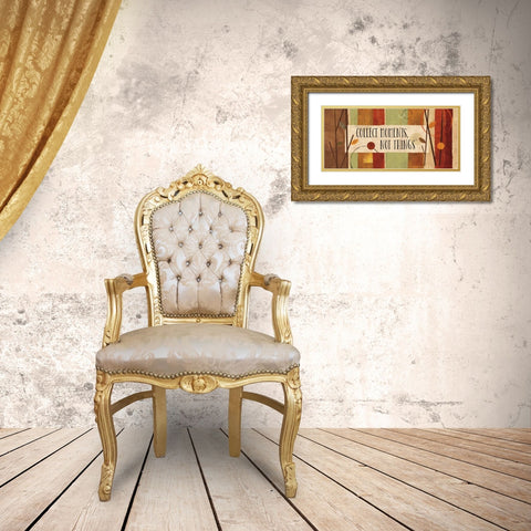 Modern Forest Quote IV Gold Ornate Wood Framed Art Print with Double Matting by Charron, Veronique