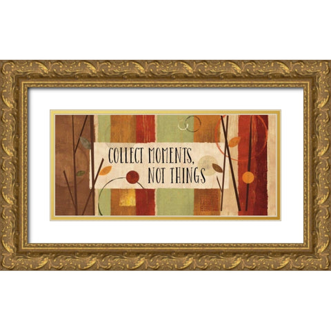 Modern Forest Quote IV Gold Ornate Wood Framed Art Print with Double Matting by Charron, Veronique