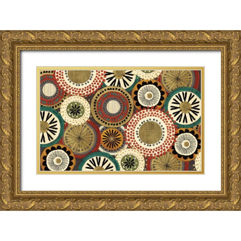 Spice Road I Gold Ornate Wood Framed Art Print with Double Matting by Charron, Veronique