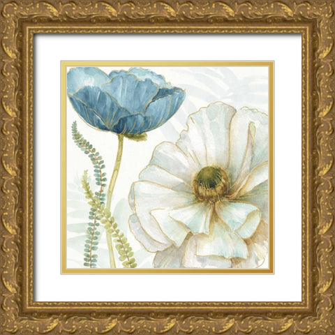 My Greenhouse Flowers III Gold Ornate Wood Framed Art Print with Double Matting by Audit, Lisa