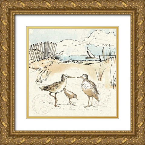 Coastal Breeze XI Gold Ornate Wood Framed Art Print with Double Matting by Tavoletti, Anne