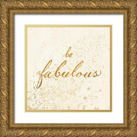 Shoe Fetish Quotes I Light Gold Ornate Wood Framed Art Print with Double Matting by Adams, Emily