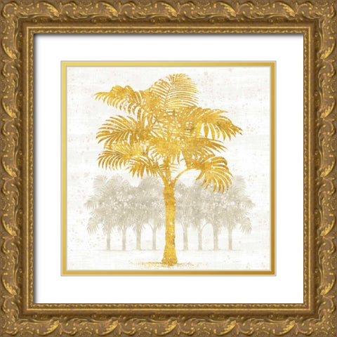 Palm Coast III Gold Ornate Wood Framed Art Print with Double Matting by Schlabach, Sue