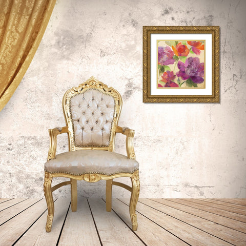 Garden Delight IV Gold Ornate Wood Framed Art Print with Double Matting by Hristova, Albena