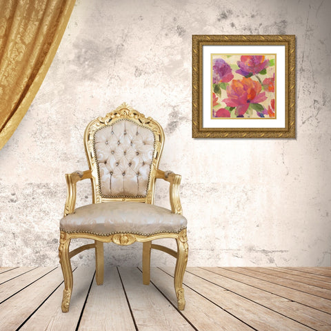 Garden Delight V Gold Ornate Wood Framed Art Print with Double Matting by Hristova, Albena