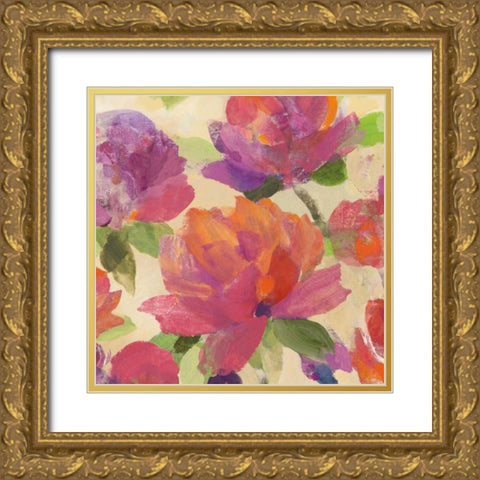 Garden Delight V Gold Ornate Wood Framed Art Print with Double Matting by Hristova, Albena
