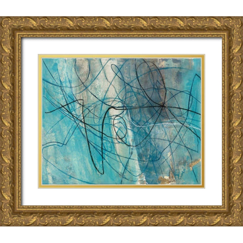To the Sea Crop Gold Ornate Wood Framed Art Print with Double Matting by Hristova, Albena