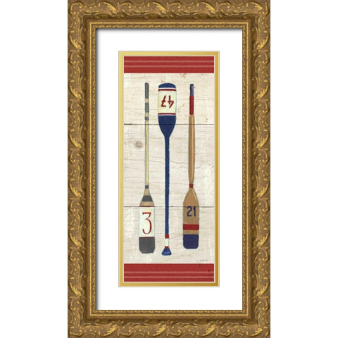 Nautique X Gold Ornate Wood Framed Art Print with Double Matting by Wiens, James