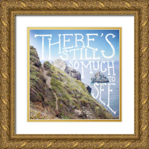Coastal Adventures I Gold Ornate Wood Framed Art Print with Double Matting by Marshall, Laura