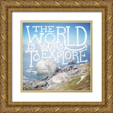 Coastal Adventures IV Gold Ornate Wood Framed Art Print with Double Matting by Marshall, Laura