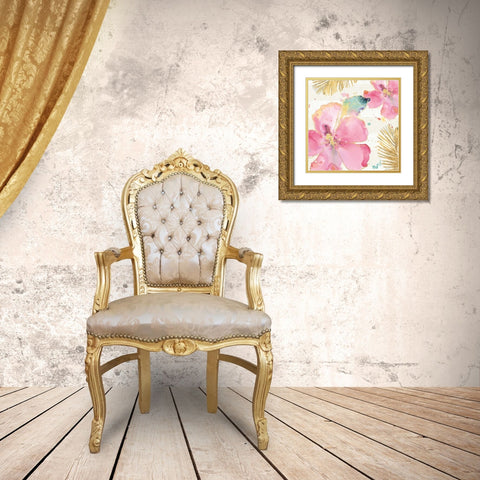 Flamingo Fever VIII Gold Ornate Wood Framed Art Print with Double Matting by Tavoletti, Anne