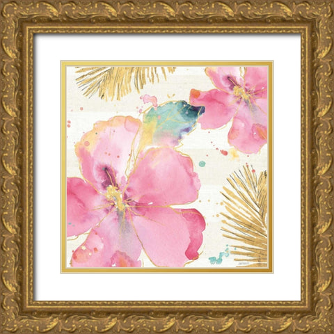 Flamingo Fever VIII Gold Ornate Wood Framed Art Print with Double Matting by Tavoletti, Anne