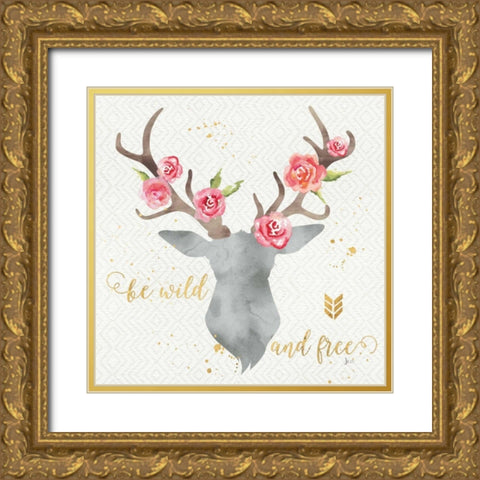 Wild Bohemian I Gold Ornate Wood Framed Art Print with Double Matting by Aiken, Jess