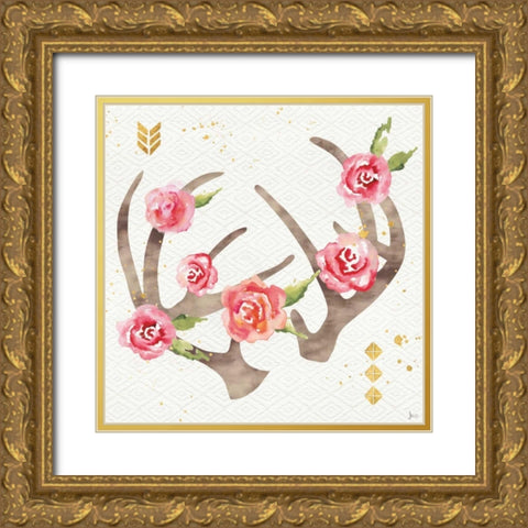 Wild Bohemian IV Gold Ornate Wood Framed Art Print with Double Matting by Aiken, Jess