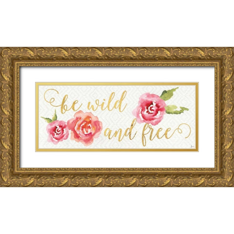 Wild Bohemian V Gold Ornate Wood Framed Art Print with Double Matting by Aiken, Jess