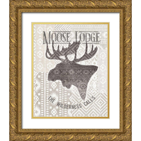 Soft Lodge V Gold Ornate Wood Framed Art Print with Double Matting by Penner, Janelle