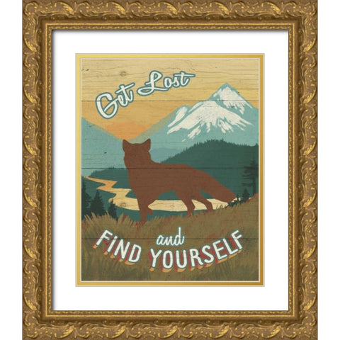 Discover the Wild III Gold Ornate Wood Framed Art Print with Double Matting by Penner, Janelle