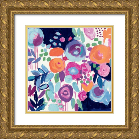 Garden Riot Crop Gold Ornate Wood Framed Art Print with Double Matting by Wild Apple Portfolio