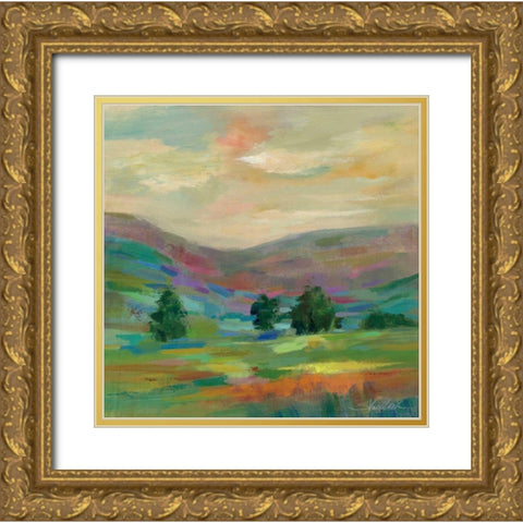 Summer Hues Gold Ornate Wood Framed Art Print with Double Matting by Vassileva, Silvia