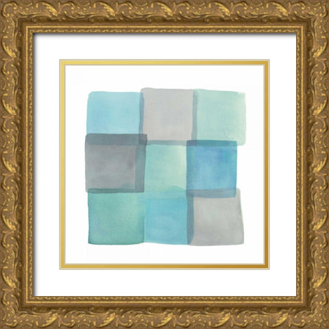 Overlap II  Gold Ornate Wood Framed Art Print with Double Matting by Schick, Mike