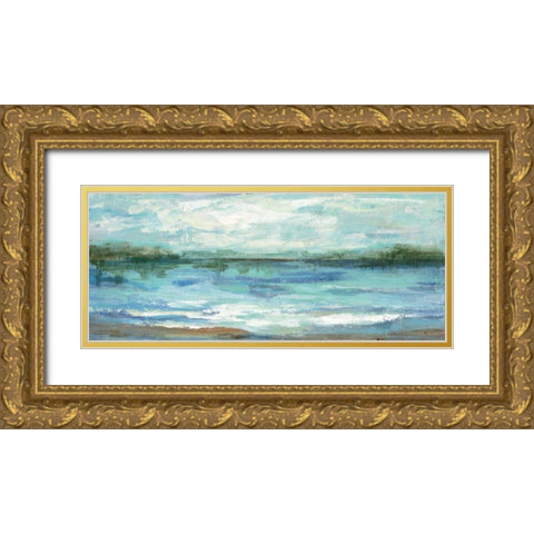 Mirrored Sky Gold Ornate Wood Framed Art Print with Double Matting by Vassileva, Silvia