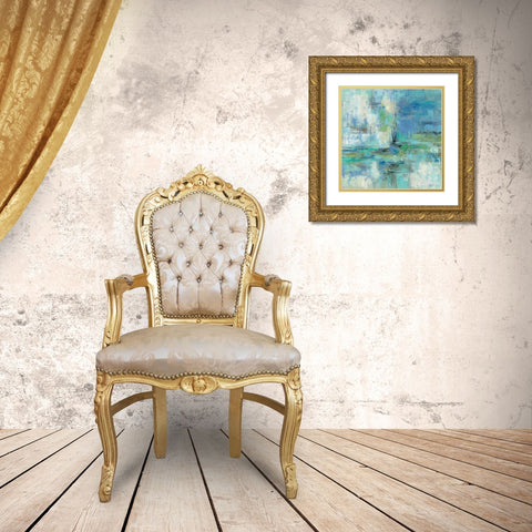 Morning Port  Gold Ornate Wood Framed Art Print with Double Matting by Vassileva, Silvia