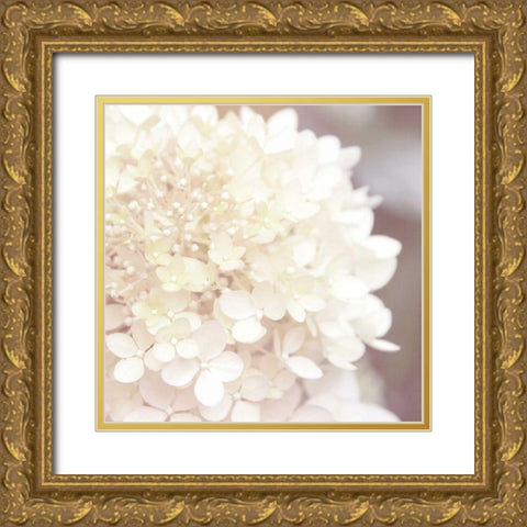 Hydrangea Dream I Gold Ornate Wood Framed Art Print with Double Matting by Marshall, Laura