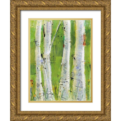 Love Crop Gold Ornate Wood Framed Art Print with Double Matting by Day, Kellie